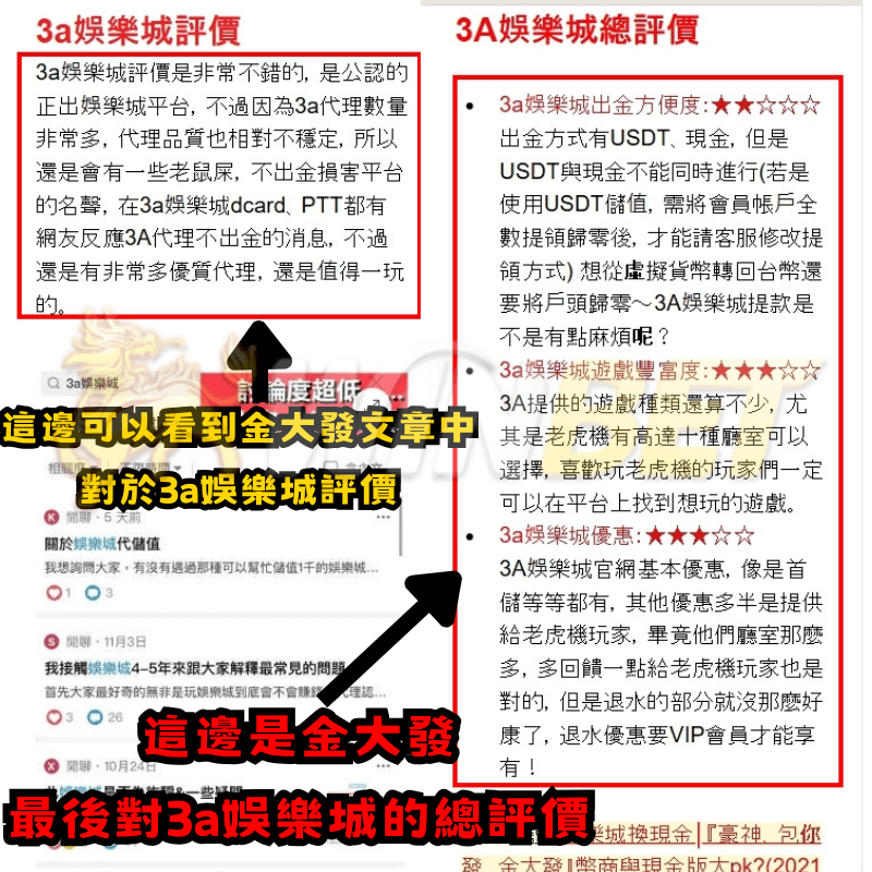 金大發娛樂城對於tu娛樂城給出評價